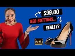 $100 Red Bottoms!!| Vocosi 120MM Black Patent Leather Pumps - Heel Review