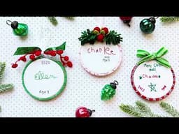 How to make Embroidered Handwriting Ornaments