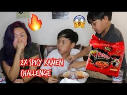 2X SPICY RAMEN CHALLENGE WITH MY BOYS