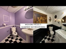 CHILDISH to CHARMING: Budget Friendly Weekend Small Basement Bathroom Transformation