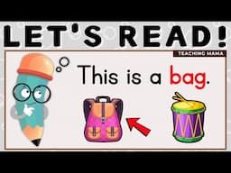 LET'S READ! | CVC VOCABULARY | ENGLISH READING PRACTICE | SIMPLE QUIZ FOR KIDS | TEACHING MAMA