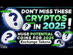 Turn $500 to $ 25000 - 5  Huge Potential Crypto Tokens For 2025 Long Term holding 10x to 100x Crypto