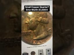 Penny-Sized Quarter Worth $1,000+ - Wrong Planchet Error