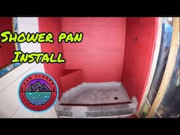 Vevor Shower Pan Install | Off Grid Alaska Tiny House Bathroom | SMAD Propane refrigerator update