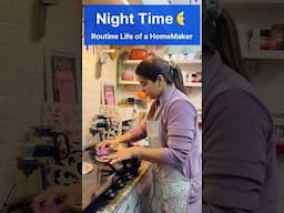 रात⏰ को करलो काम सुबह NO TENSION बस आराम#shorts #minivlog #nightroutine #kitchen #cooking #cleaning