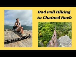 Bad Fall Hiking to Chained Rock in Pineville, KY