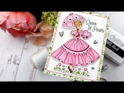 Pretty in Pink with the Queen of Hearts Stamps