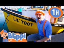 Riding In A Water Taxi | Blippi Vehicles | Learning Videos for Kids