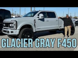 2024 Akins Ford F450 Platinum 3.5" Carli LIFTED on 37s-GLACIER GRAY Reserve Edition