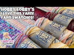 I Love This Yarn! Yarn Swatches! 5 Color Ways! Which Color Is Your Favorite? #hobbylobby