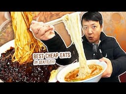 $9 MONSTER Jajangmyeon! 24 Hours Eating Best CHEAP EATS in Seattle Washington