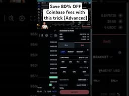Stop using Coinbase WRONG! Here's how to use Coinbase Advanced to save 80% on fees! #coinbase