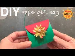 DIY PAPER PARTY FAVOR BAG I How to make paper gift bag l Easy DIY paper craft | Paper Bag Craft