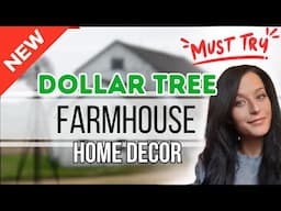 NEW 2025 DIY DOLLAR TREE FARMHOUSE DECOR (10 Minutes or Less)