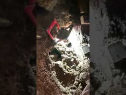 Sinkhole Developed Under Support Column in Crawlspace