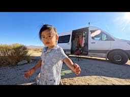 Free BLM Van Camping by Joshua Tree National Park | A Van Life Family Vlog