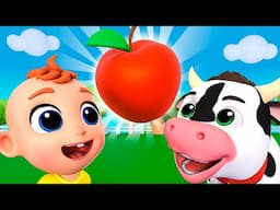 Apples and Bananas song | Feeding Animals Song + MORE Kids Songs & Nursery Rhymes | Tinytots