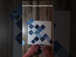 Got scraps?  Try this trail of squares. #scrapbooking #creativememories #thelazyscrapbooker