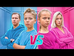 Girls vs Boys Challenge by Gaby and Alex Family