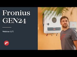 Webinar: Fronius GEN24 inverteris ir avarinio energijos perjungimo sprendimai (LT)