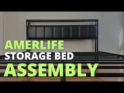 You Won't Believe How Easy It Is to Assemble the AMERLIFE LED Bed Frame with Drawers