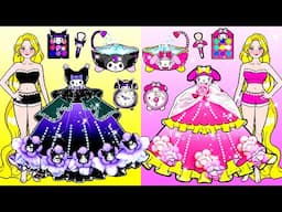 MELODY And KUROMI Make Up & Dress Up - Barbie's New Home Handmade - DIY Arts & Paper Crafts