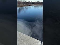 Frozen Ice Icy Charles River Cambridge scenery travel Massachusetts Winter weather January 2025