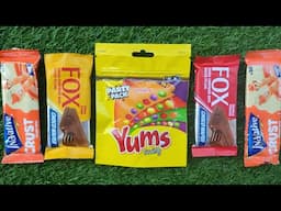 Satisfying video Asmr lollipops candy unboxing video Asmr opening video and chocolate gummy candy