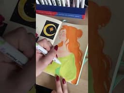 Acrylic markers spread