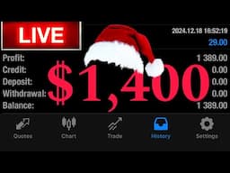 Live $1,400 in minutes Forex M1 Scalping