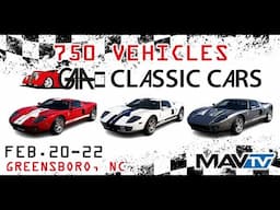 🤩 Must See Classic Car Auction! 750 Vehicles in 3 exciting days: February 20-22 in Greensboro, NC.