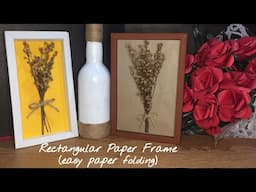 Rectangular paper frame