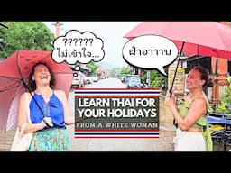 How much Thai can this tourist learn during a stroll in the Old Town of Lanta island?