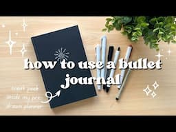 How to use my ✨PRE-DRAWN UNDATED PLANNER✨ | Starting a Bullet Journal for Beginners