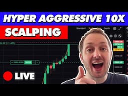 Crypto Trader Scalping with $100k - High Leverage (LIVE)