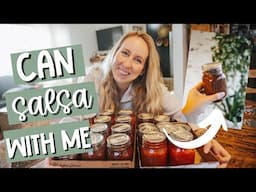 MAKING AND CANNING SALSA / Urban homesteading for beginners!