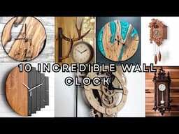 10 Amazing wall clock that invented from wood