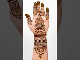 Easy Simple Stylish Mehndi design #sunithasmehndiart #trendingshorts #shorts #easymehndi #mehndiart