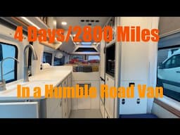 4 Days 2800 Miles in a New Humble Road Van