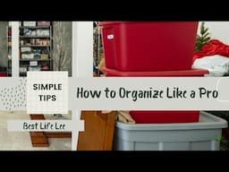 Step by Step Guide - Learn How to Organize Like a Pro with Little to No Investment Costs