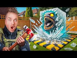 BREAKING OPEN The POND MONSTER GIANT ICE CUBE! (Shocking Reveal)