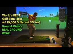 World's BEST Indoor Golf Simulator w/ 19,000 Different 3D lies/angles! [FRIENDS SCREEN QUANTUM]