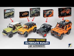 LEGO Technic alternate builds by gyenesvi - Defender, Polaris, Bronco & Jeep