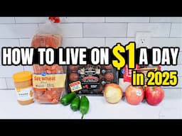 *ALL NEW* Eating For $1 A Day in 2025 (Full Week) | EXTREME GROCERY BUDGET PLAN | CHEAP MEAL IDEAS