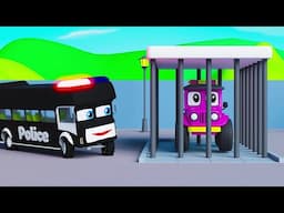 New Wheels On The Bus | Police Bus Version | Nursery Rhyme | Pilli Go Preschool Nursery Rhymes