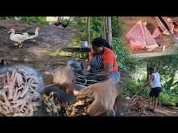 Beef ,Chicken Foot, Goat Head W Foot Getting Everything Prepared For The Elderly Something Special