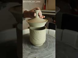 Trimming a closed form lidded jar