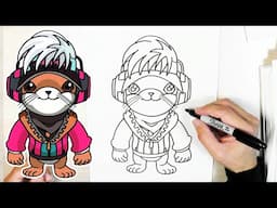 Ottero | How to draw Free Fire #stayhome and draw #withme by#nayuch