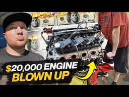 Tearing Down My Blown Up 2000 H.P. $20,000 LS Engine