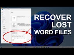 How to Recover Unsaved/Deleted Word Files | Easy Data Recovery